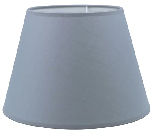 Sinta Lampenschirme 30cm/12 Inch Baumwolle Stoff Moderne Ersatz Lichtschirm Lampenschrim für E14/E27 Ersatzschirm Tischlampe Nachttischlampe Wandlampe,Grau