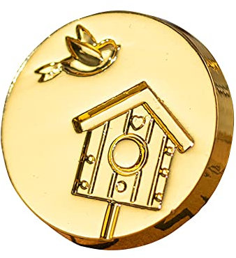 Starnearby Wachssiegel Stempel unregelmäßige Form für DIY Einladungen,Briefe und Hochzeit, Brieffreundschaft, Wax Seal Stamp(Kleiner Vogel Briefkasten)