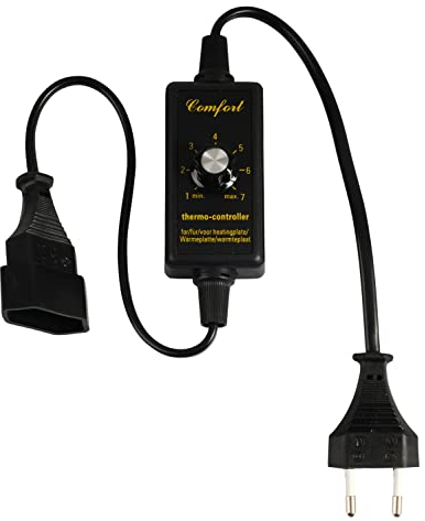 eivolution Temperaturregler für Küken Wärmeplatten I Kabellänge 2m I stufenlos verstellbar I zur Entwöhung I für Geräte bis 100W