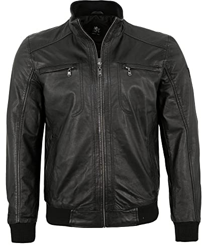 Otto Kern - Herren Lederjacke Blouson Lammnappa schwarz