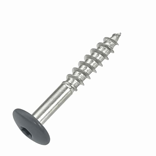 Fassadenschrauben 4,8 x 32 mm - RAL 7012, Basaltgrau TX20-100 Stück Edelstahl A4