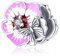 Rosa Blumen Charms Anhänger 925 Sterling Silber für Europäische Armbänder und Halskette Blume Bead Charme Perlen Rosa Geschenke für Freunde