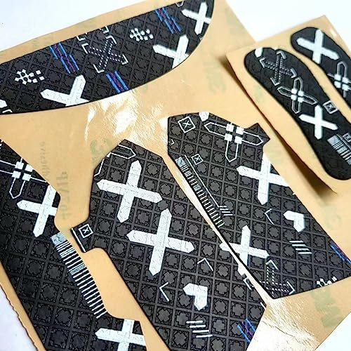 LZYDD Cinta de agarre antideslizante para mouse compatible con mouse Razer Viper V2 Pro Gaming (Viper V2 Pro, blanco en negro)