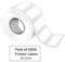 Shazeel Freezer Labels - 1000 Pcs White Plain Removable Frozen Food Storage Rolls - 6x3cm Waterproof & Sticky Stickers for Containers, Jars - Easy Peel Off