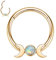 Gold Septum Ringe Daith Conch Smiley Orbital Piercing Schmuck 16G Septum Daith Schmuck Nasen Ringe 10mm Septum Clicker Nasen Ringe Hoops Moon Daith Cartilage Conch Ohrringe Opal Septum Piercing Hoop