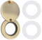 HOJLKLD Gucklochabdeckung, massives Messing, Sichtschutz-Türspion, Abdeckung mit doppelseitigem selbstklebendem Klebeband für Türspion mit 5/8 Zoll Durchmesser (1, Antik Bronze)