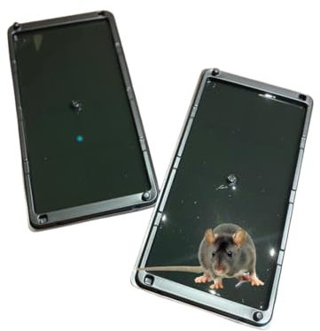 2pcs Trampas Adhesivas para Ratas Grandes con Pegamento extrafuerte para roedores I Trampa Anti Ratas para atrapar Ratas y Captura de Ratones Anti Ratones Seguras y Sin Tóxicos