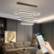 Mikeru 3 Ring LED Pendellampe, 40+60+80CM Wohnzimmerlampe Kronleuchter Oben Unten Beleuchtet, 10%-100% Dimmbar Moderner Kreativer Wohnzimmer Pendelleuchten mit Fernbedienung 150CM Höhenverstellbar