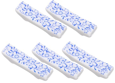 MAGICLULU 10 Pezzi Supporti per Bacchette da Tavolo poggia Bacchette in Ceramica Arredamento poggia Bacchette Lavabili poggia Bacchette Multifunzione Domestico Decorare caffè Cucchiaio