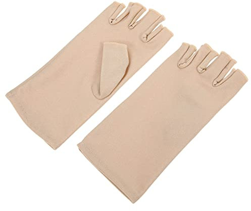 HANABASS Uv-schutzhandschuhe Damen Fingerlos Outdoor Sonnenschutz Fahrradhandschuhe Atmungsaktiv Leicht Tragbar Halbfinger Design