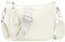 TaoQ C Umhängetasche Damen Leder Handtasche Mittelgroß Crossbody Bag Mit Breitem Schultergurt für Damen, Beige