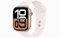 Apple Watch Series 10 [GPS + Cellular, 42mm] - Caja de Aluminio Negro Azabache con Correa Deportiva Rosa Rubor, S/M (Reacondicionado)