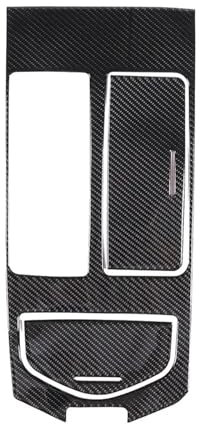 DSDBDNN Kompatibel mit Maserati Ghibli 2014–22, weiche Kohlefaser, Auto-Mittelkonsole, Gangschaltung, Getränkehalter, Verkleidung, Aufkleber, Autozubehör