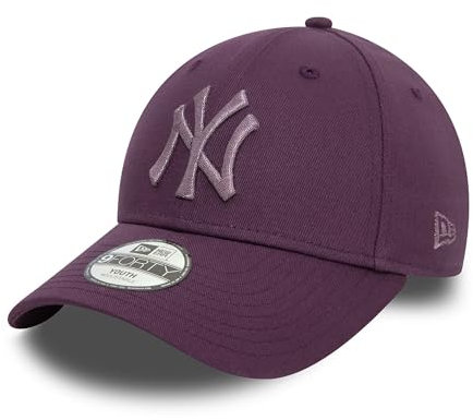 New Era MLB Berretto per Bambini New York Yankees Baseball Tifoso Viola Logo Metallico Cappellino Ragazzo Ragazza