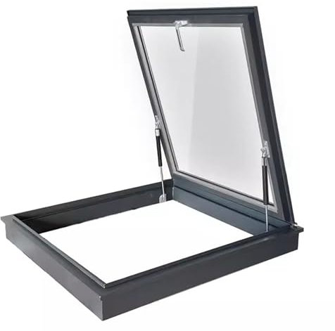Dachfenster Dachausstiegsluke, Ausstiegsfenster Kann Individuell Angepasst Werden, Schuppenausstiegsfenster Ohne Leckage, Wartungsausgang für Den Dachboden, Beleuchtung, Schiebedachabdeckung(80x90cm)