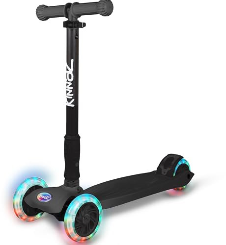 kinnaz Two, Roller für Kinder ab 5 Jahre, faltbar, stufenlos Höhe einstellbar, LED Räder, Ersatzteilservice, Kinderroller, Scooter, 6 7 8 9 Jahre, Schulkind, Junge Mädchen, Hamburg Händler