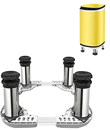DFGHNBVC Washing Machine Base Adjustable Mini Fridge Freezer Stent Length/Width 32-42Cm Multi-Functional Washing Machine Base Dryer Refrigerator Stand Holder Bracket For Dishwashe