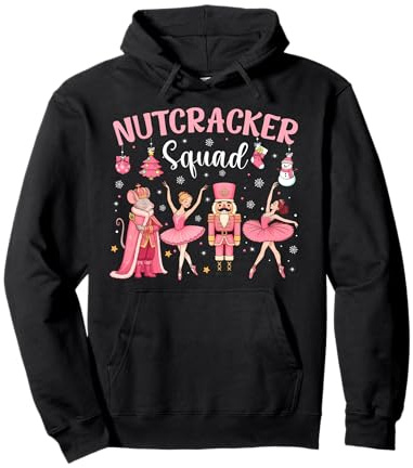 Nussknacker Squad Weihnachten Ballett Tanz süße rosa Ballerina Pullover Hoodie