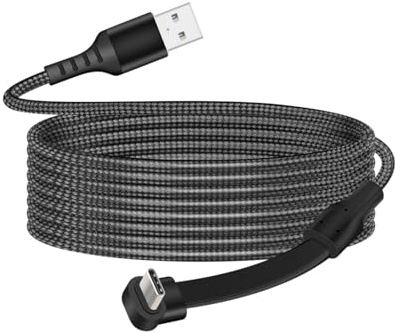 RIIEYOCA Cavo di ricarica USB C piatto a 90 gradi, cavo di ricarica maschio USB2.0 3A a maschio USB C, cavo piatto Type C ricarica rapida 60W per trasferimento dati (2M)