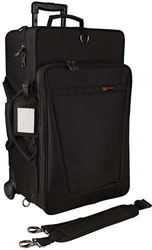 Protec iPac Triple Trompetentasche mit Rädern, Schwarz