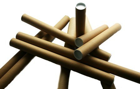 Globe Packaging 20 x A3/A4 POSTAL TUBES POSTER ROLLS 330mm x 45mm + END CAPS