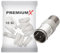 Premium X 10x SAT F-Quick-Stecker auf F-Buchse F-Schnellstecker Schnellverbinder Quickverbinder F-Stecker