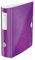 Leitz Qualitäts-Ordner 180° Active WOW, 5er Pack, A4, Breit, Abgerundeter Rücken, 8,2 cm breit, Gummibandverschluss, Leichtes Polyfoam, Plastik-Ordner, WOW Serie, Violett, 11060062
