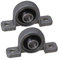 BQLZR Grau Zink Legierung 8mm Achslager Kugel Stand Maschine Achse Selbsteinstellbar 2er Pack