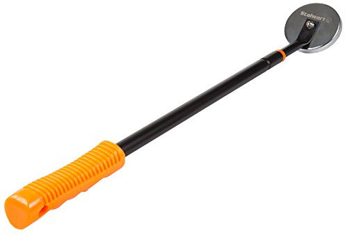 Stalwart - Herramienta telescópica magnética para recoger clavos, tornillos y objetos metálicos de 40 pulgadas con capacidad de 50 libras para recuperar de forma segura clavos, tornillos y objetos