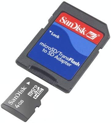 SanDisk microSDHC 4GB + SD Adapter 4