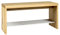 HAKU Möbel 15622 Bank, Metall, eiche-chrom, 81 x 30 x 40