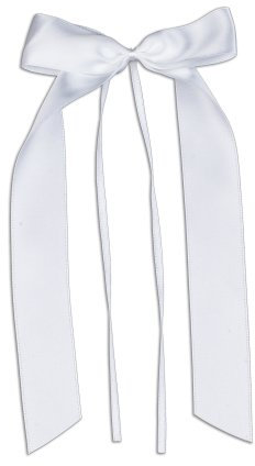 FlexiStore 20 Antennenschleifen, Deko Schleifen, Hochzeit, Autoschmuck, Autoschleifen, Weiss