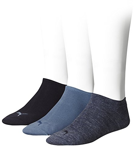 PUMA Unisex Puma Unisex Sneaker Plain 3p Socken, Denim Blue, 43-46 EU
