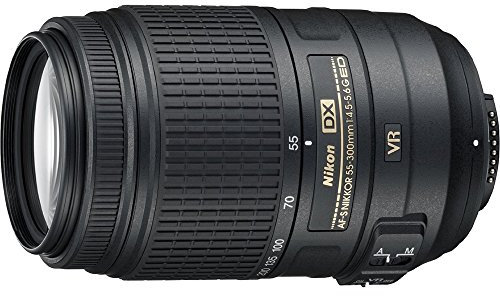 Nikon AF-S DX NIKKOR 55 – 300 mm f/4.5 – 5.6 G ED Lente de zoom de reducción de la vibración con enfoque automático para cámaras réflex digitales de Nikon