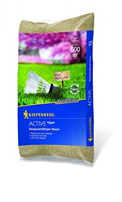Kiepenkerl Profi-Line Active Strapazierfähiger Rasen, 10 kg, 661806 - Spiel- & Sportrasen, Rasensamen, schnellkeimend, Rasenteppich, robust & belastbar, ideal für Trockenrasen und Schattenrasen