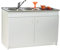 NEOVA Meuble sous-évier 2 Portes mélaminé Blanc 120x60