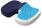 bonmedico Sitzkissen orthopädisch - Memory Foam Gel Steißbeinkissen - Ergonomisches Sitzkissen für Auto & Bürostuhl, Rollstuhlkissen - Wellness Blau Velours (Groß)