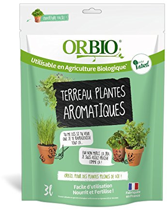 Or brun - Tierra para Plantas aromáticas, Verde, 3 L