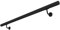 Edelstahl Handlauf 50-200 cm Treppengeländer Geländer Wandhandlauf für Treppe aus Edelstahlrohr Komplettset 3 Farben V2Aox, Farbe:Anthrazit, Länge:200 cm