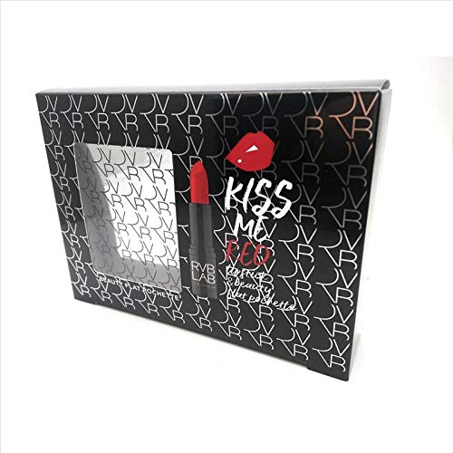 RVB LAB Make Up Kit Lip Kiss Me Red Rossetto n. 50 + Beauty Flat Pochette