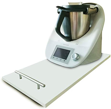 Thermodernizate Tabla, Plataforma, Base Deslizante para THERMOMIX TM6 TM5 TM31. Mod Blanco Grande