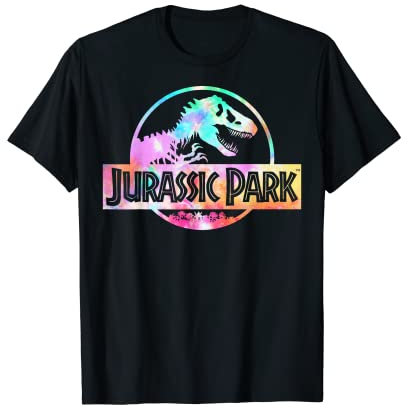 Jurassic Park Full Logo Tie Dye Vibrant T-Shirt