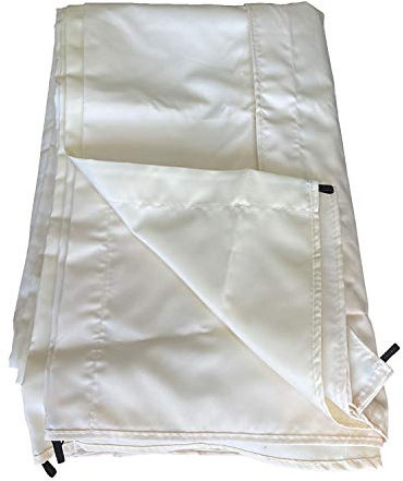 Toile de Remplacement Cassis pour Pergola Autoportante, Polyester 180 g/m² Beige Déperlant, 3×4 m