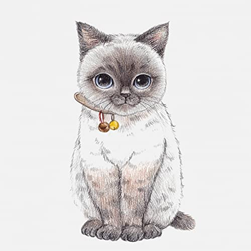 SCSHY Auto-Aufkleber 9Cm * 15.5Cm Nette Katze Mit Glocke PVC Dekoration Autoaufkleber