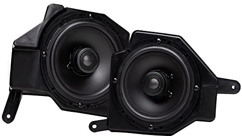 MB Quart 6.5″ Tuned Audio Package Compatible for Jeep Wrangler (JL) / Gladiator (JT) with Direct-Fit Front Dash Coaxial Speaker Kit with OEM Plug Wiring, Black