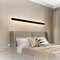ZTWLEED LED Wandleuchte Innen,44W Wandlampe Innen Moderne Drei Farbtemperaturen 3000K/4000K/6000K Lange Wandleuchte Schwarz für Schlafzimmer Wohnzimmer Korridor Treppenhaus,120CM 110-240V