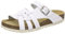 AFS-Schuhe 2122 Damen Pantoletten Sommer aus echtem Leder, hochwertige Sandalen für Frauen, Made in Germany (41 EU, weiß Glattleder)