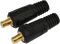 RIVERWELD WIG-Schweißkabel-Panel-Stecker-DKJ35-50 315Amp Schnellmontage Schwarz 2er-Pack