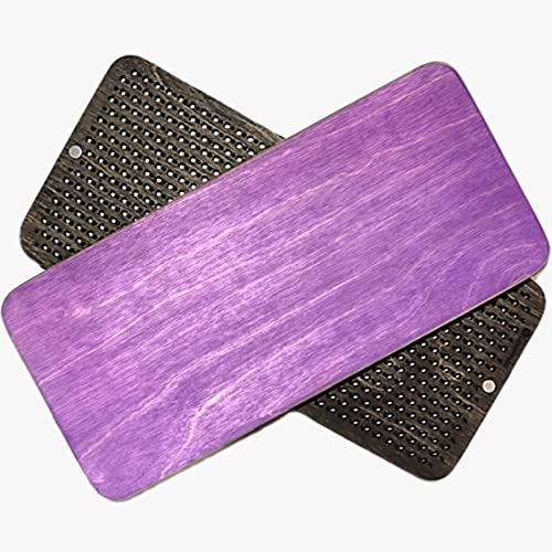 Violet Faltbare Sadhu Boards mit galvanischen Nägeln, Schritt 0,8 cm für Anfänger der Yoga Praxis zur Verbesserung des Wohlbefindens und Freisetzung von Energie