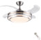 CJOY Ventilador de Techo con Luz Regulable,107cm Ventilador Techo Aspas Retráctiles Silencioso con Mando, Memoria 3 CCT, 6 Velocidades Reversible, Temporizador, Lampara Ventilador Techo Dormitorio